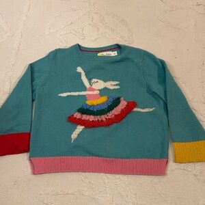 Mini Boden Sweater ballerina bunny size 4/5